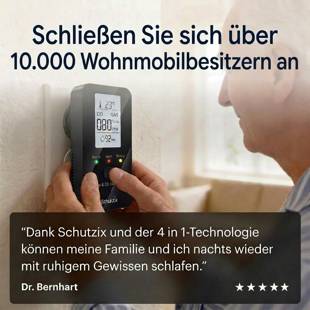 FeuerHeld - 4 in 1 CO Detektor für Wohnmobile