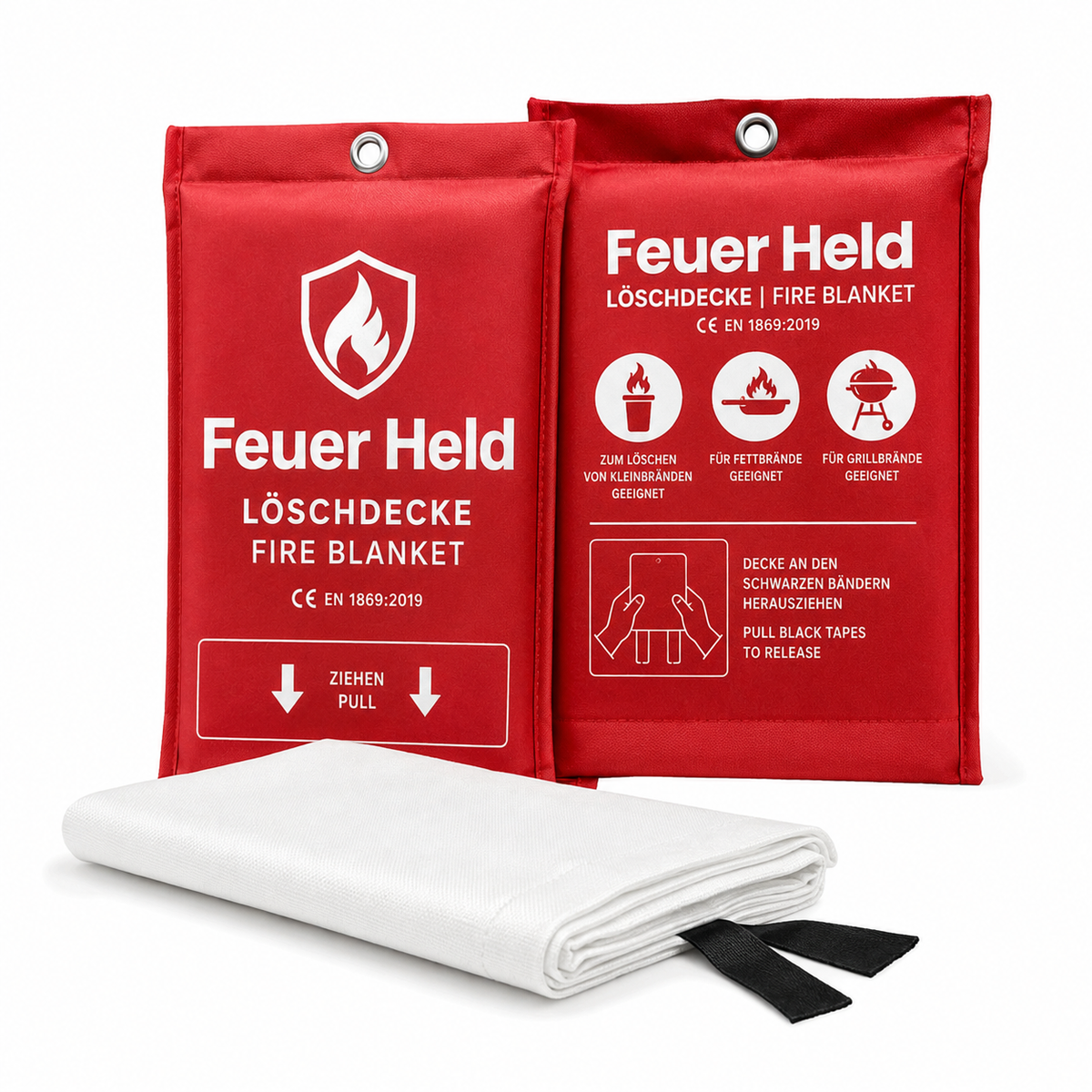 FeuerHeld - 3-Sekunden Notfall-Löschdecke